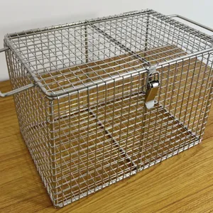 Stainless Steel Mesh Basket 220V Ultrasonic Cleaner Compatible 304 1.5mm Wire 5mm Mesh thumbnail-3