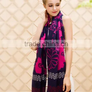Factory Direct Supply Long China Pashmina Woman Printed Scarf thumbnail-5