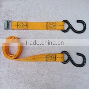 Polyester Webbing Motorcycle Cam Buckle Tie Down Straps With Hooks thumbnail-4