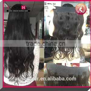 Arison Hair Hot Product Real Peruvian Flip in Hair Extension Virgin Human Hair Extension 8A Virgin Remy Flip in Hair Extension thumbnail-3