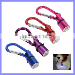 Pet Accessory Aluminum Neck Carabiner Dog LED Flash Light thumbnail-1