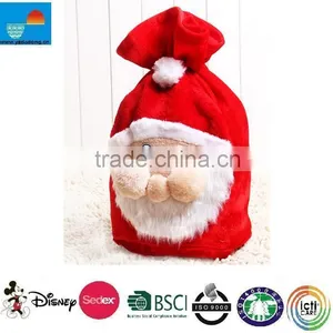 Plush Christmas Bag/christmas Soft Pouch/christmas Plush Animal Bag thumbnail-1