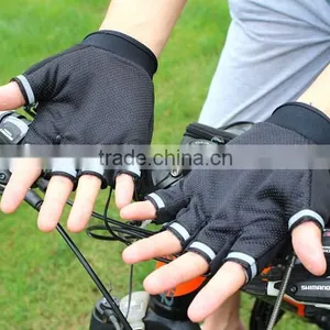 Men Motorcycle Cycling Gloves Half Finger Anti Slip 3D Hard Shell Protective Bicycle Bike Riding Racing Gloves thumbnail-4