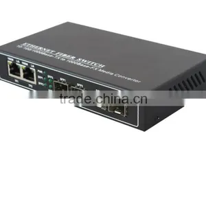 4 Optical 2 Utp Ethernet Media Converter Fiber Switch thumbnail-1