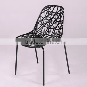 Hollow Personality Design Plastic Chairs Colored Home Goods Grid Office Chair thumbnail-6