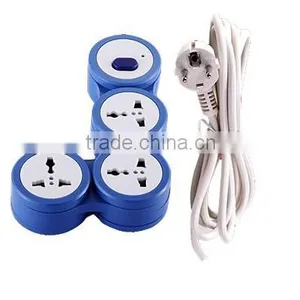 New Invention Universal Circle Socket Electrical Color Glass Plug Socket Safe Made in China Extension Socket thumbnail-2