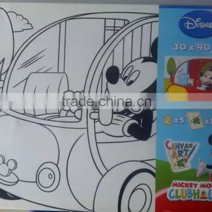 100% Cotton Cartoon Kids Canvas Painting Set thumbnail-1