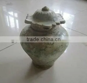 Chinese Porcelain Vase-green Glazed Sunflower Pot thumbnail-1