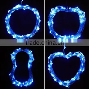 Fullbell 9.8ft/3M 60LEDs Mini Decorative Indoorchicken Wire Light Fixture Starry Silver Wire Lights for Wedding Holiday thumbnail-2
