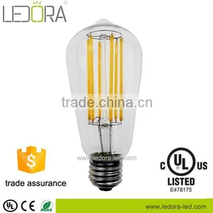 CE RoHS UL ST64 Energy Saving Edison Bulb Dimmable & Filament Light thumbnail-2