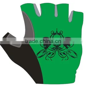 Green Skull 2015 Hot Sales Safety Gloves Sports Gloves Breathable Gloves Half Finger Gloves Cycling Gloves Bicycle Gloves thumbnail-2