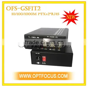 3 Ports Gigabit Ethernet Optical Fiber Switch thumbnail-1