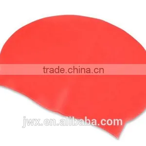 Red Silica Gel Swimming Cap Water-proof Swimming Pool Swimming Cap thumbnail-2