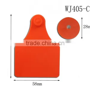 WJ405-C Blank Green Cattle Ear Mark thumbnail-1