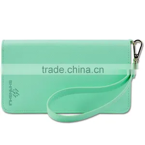 Card Holder Green PU Leather Long Wrist Rope RFID Blocking Hand Bag Ladies Quality Choice Supplier's Choice thumbnail-5