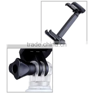 Dual Connector Camera Adapter 1/4"-20 Screw Spring Clip Mount Bracket for Tripod Monopod thumbnail-4