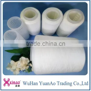 Hot Sell Undyed Ne 20s-60s Polyester Ring Spun Yarns thumbnail-3