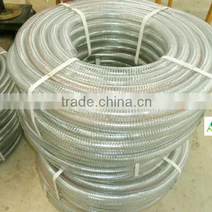 Weifang Clear PVC Steel Wire Reinforced Suction Hose/Flexible Transparent PVC Steel Suction Hose thumbnail-4