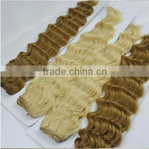Factory Direct China Hair Virgin Brazilian Hair Weave Platinum Blonde Hair thumbnail-1
