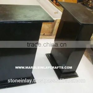 Stone Inlay Black Marble Base thumbnail-1