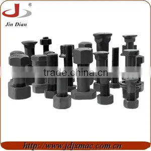 Excavator Track Bolt and Nut Track Shoe Bolts Nuts Bolt With Nut thumbnail-1
