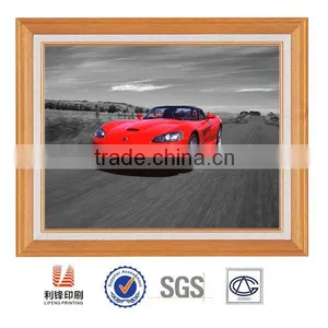New Hot Morden Art 3D Lenticular Car Photo With PVC Frame thumbnail-1