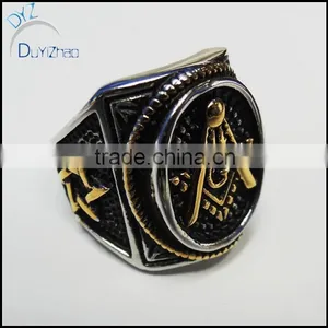 Stainless Steel Men Ring Vintage Army Ring for Men thumbnail-1