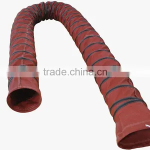 800 Celsius High Temperture Fiber Glass Flexible Air Hose thumbnail-5