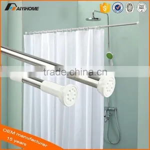 Strong OEM Service Metal Extendable Bathroom Shower Curtain Rod thumbnail-2