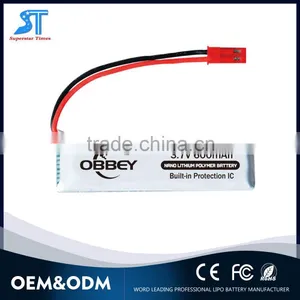 Wholesale 600 Mah Lithium Polymer Battery 3.7v for RC Hobby thumbnail-1