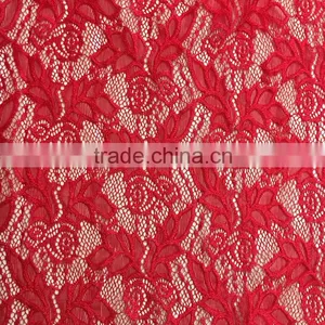 TH-8881 Newest Strech Nylon Lace Fabric Small Leaf Flower Design With Shiny thumbnail-1