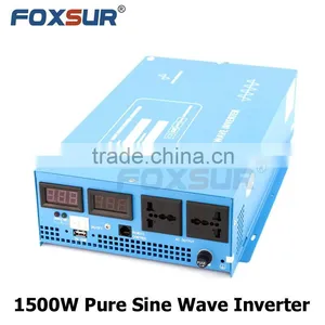 High Quality 1500W Pure Sine Wave Inverter 12V 24V 48V DC to 110V 230V AC, DC to AC Solar Power Inverter thumbnail-1