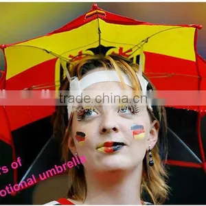 Cheap Promotional Umbrella Hats Fashion Summer and Winter Hard Hat Umbrella 12" X 8K Football Fan Umbrella Hat thumbnail-2