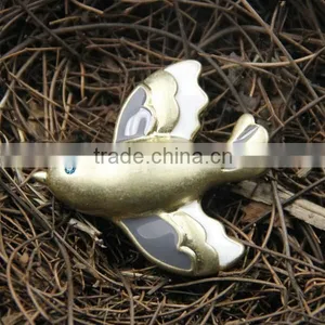 Brass Cooper Wedding Brooch thumbnail-2