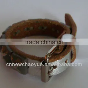 Fashion Handmade Real Leather Wristbands & Leather Bracelet thumbnail-1