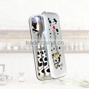 Children New Design With Ceramic Cartoon Cutlery Set thumbnail-6