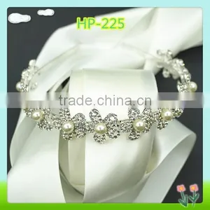 Wholesale Bling Decorative Headband With Rhinestone and Pearl thumbnail-1