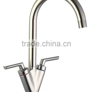 Dual Handle Lever Design Kitchen Mixer Taps (nickel) thumbnail-1
