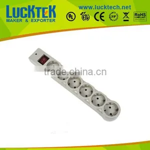 6-way Germany Power Extension Sockets Outlets thumbnail-1