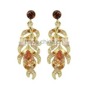 Kingman Pictures of Saudi Hanging Gold Earrings Jewelry thumbnail-1