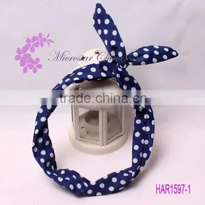 Korean 2015 Fashion Jewelry Rabbit Round Dot Stripe Lace Hair Accessories thumbnail-1