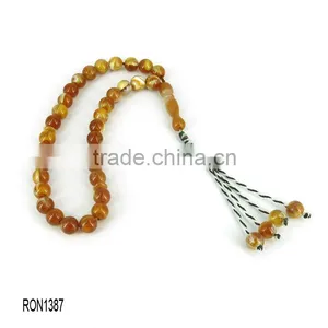 Acrylic Muslim Tasbih Beads Turkish Rosary Beads in Agate Color Quality Choice thumbnail-1