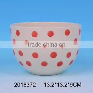 Modern Design,decorative Ceramic Bowls With Red Dot Painting thumbnail-1