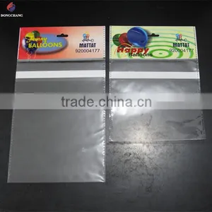 Custom Printed Bopp Header Plastic Bag With Euro Slot and Permanent Tape for Balloon Packaging thumbnail-4