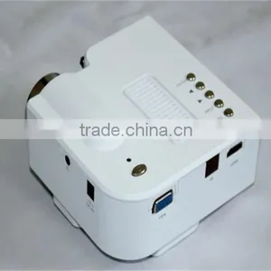 24W Mini Multimedia LCD Image System LED Projector Port - Black thumbnail-2