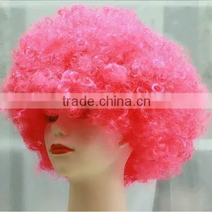 Pink Football Fan Wigpink Football Fan Wig Fan Wigs Flag Wig thumbnail-1