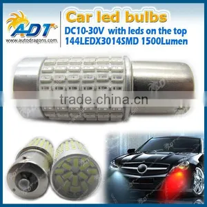 1156 144W Car Smd Led Bulb 3014 Smd Ba15s Car Led Bulb With Lens Super White thumbnail-2