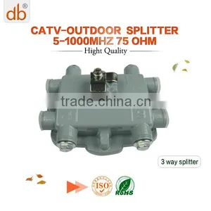 5-1000MHz Outdoor Cable tv Splitter 3 Way Splitter thumbnail-1