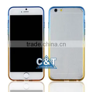 C&T Colorful Bumper Slim Clear Transparent Back Case Cover Skin for Apple Iphone 6 4.7 thumbnail-2