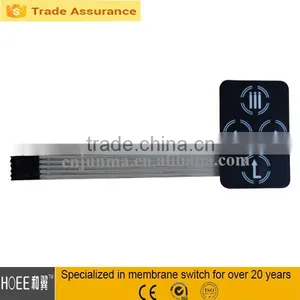 Long Cable Flat Button Membrane Control Switch Keypad thumbnail-1